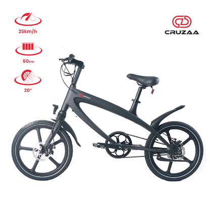 Cruzaa Electric Bike - Built in Speakers and Bluetooth - 240W