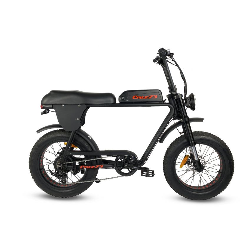 Cruz73 Retro Unlimited Version - Electric Bike - 750W Black