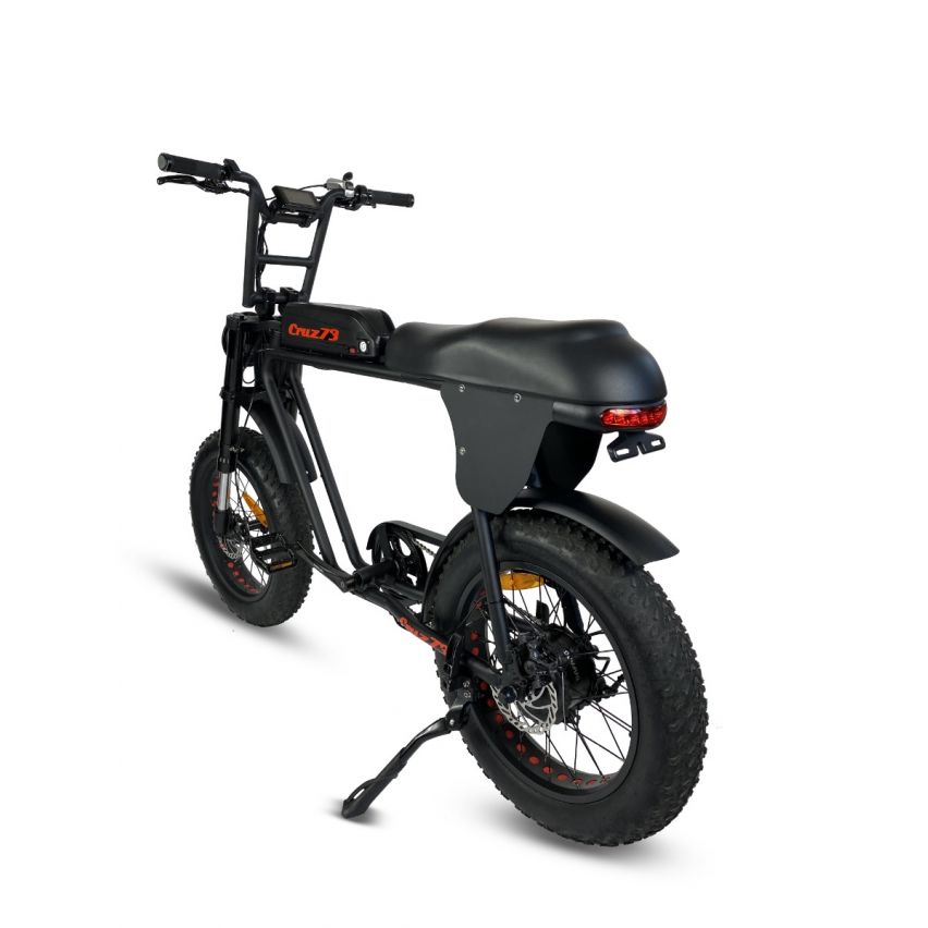 Cruz73 Retro Unlimited Version - Electric Bike - 750W Black