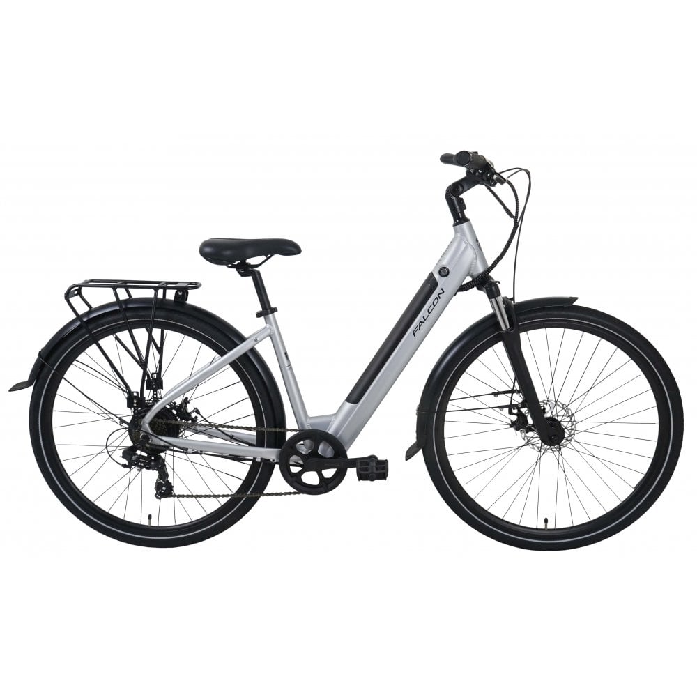 Falcon Horizon Low Step - Electric Bike - Silver