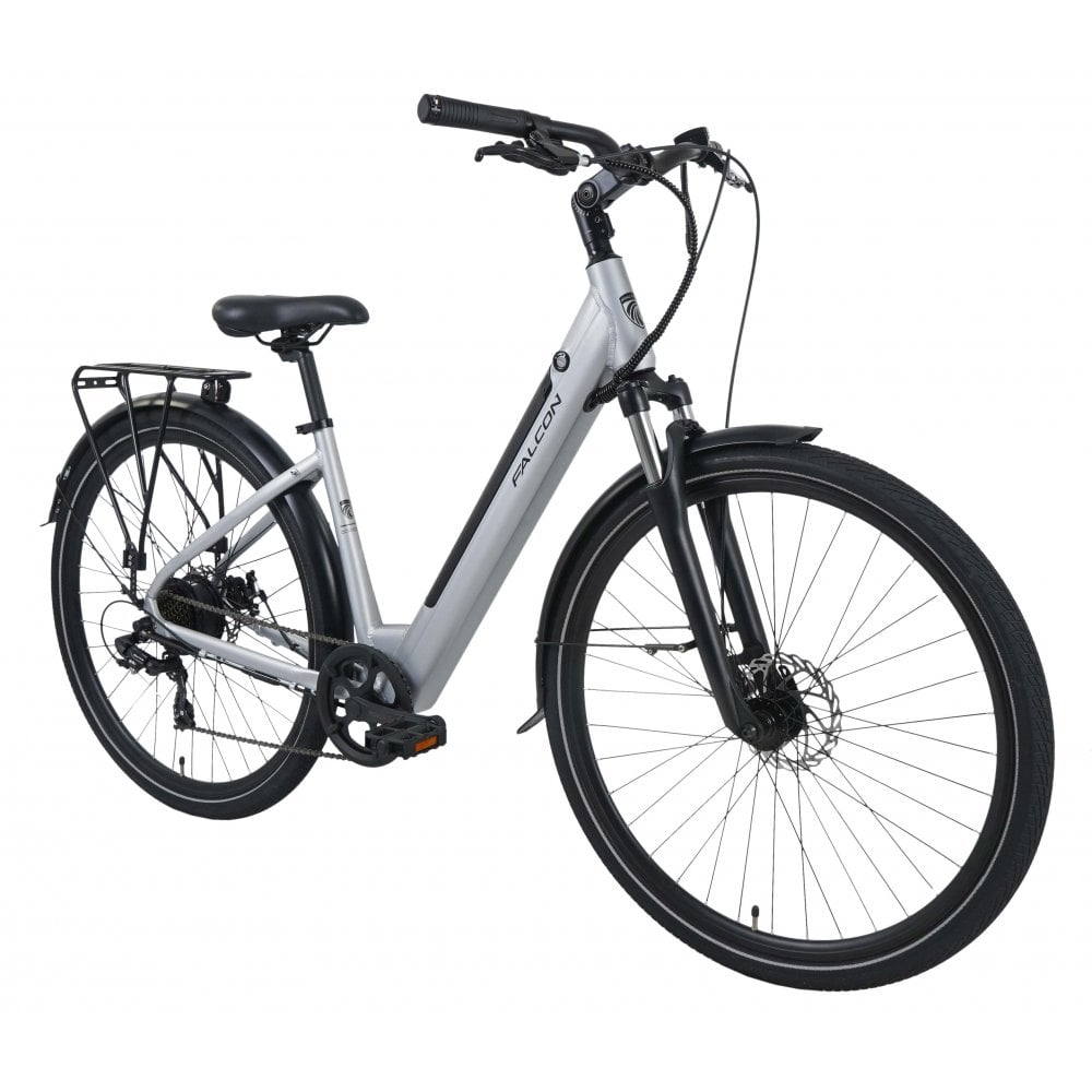 Falcon Horizon Low Step - Electric Bike - Silver