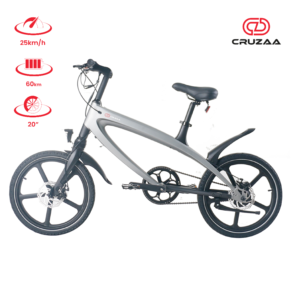 Cruzaa Electric Bike - Built in Speakers and Bluetooth - 240W