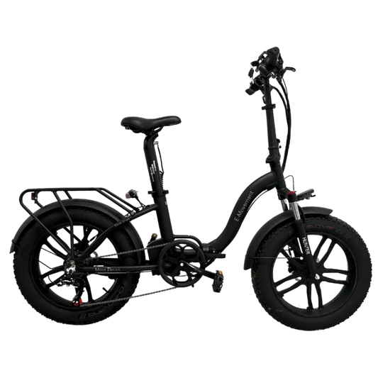 E-Movement Hunter Extreme - Folding Electric Bike - 250W Black/ Military Green