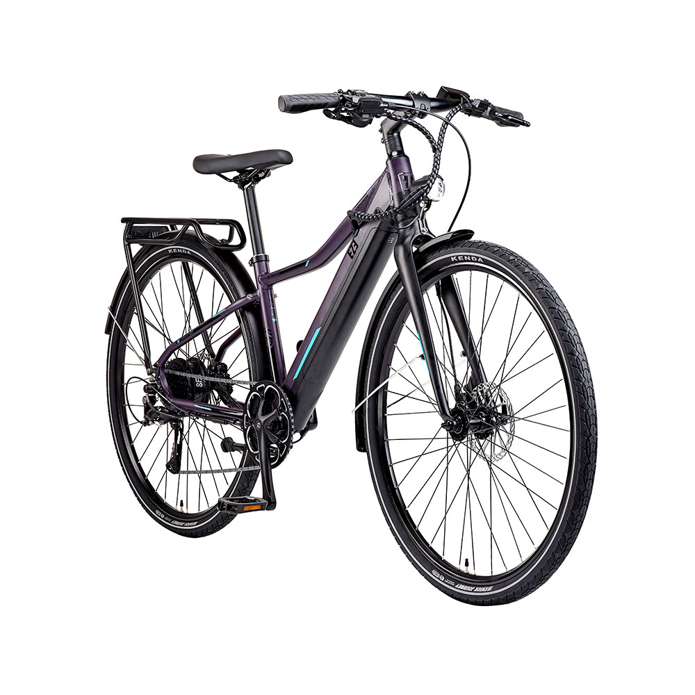 EZEGO Commute INT Unisex - Electric Bike - 250W Purple/ Black