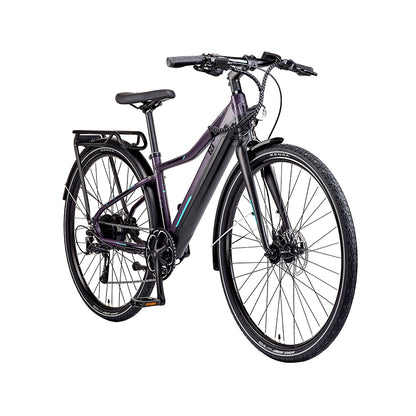 EZEGO Commute INT Unisex - Electric Bike - 250W Purple/ Black